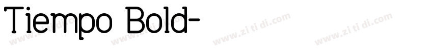 Tiempo Bold字体转换